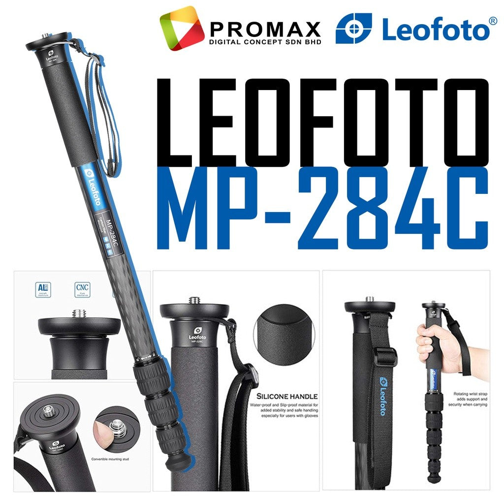 Leofoto MP-284C / MP-285C / MP-326C / MP-364C / MP-365C / MP-366C Carbon Fiber Monopod