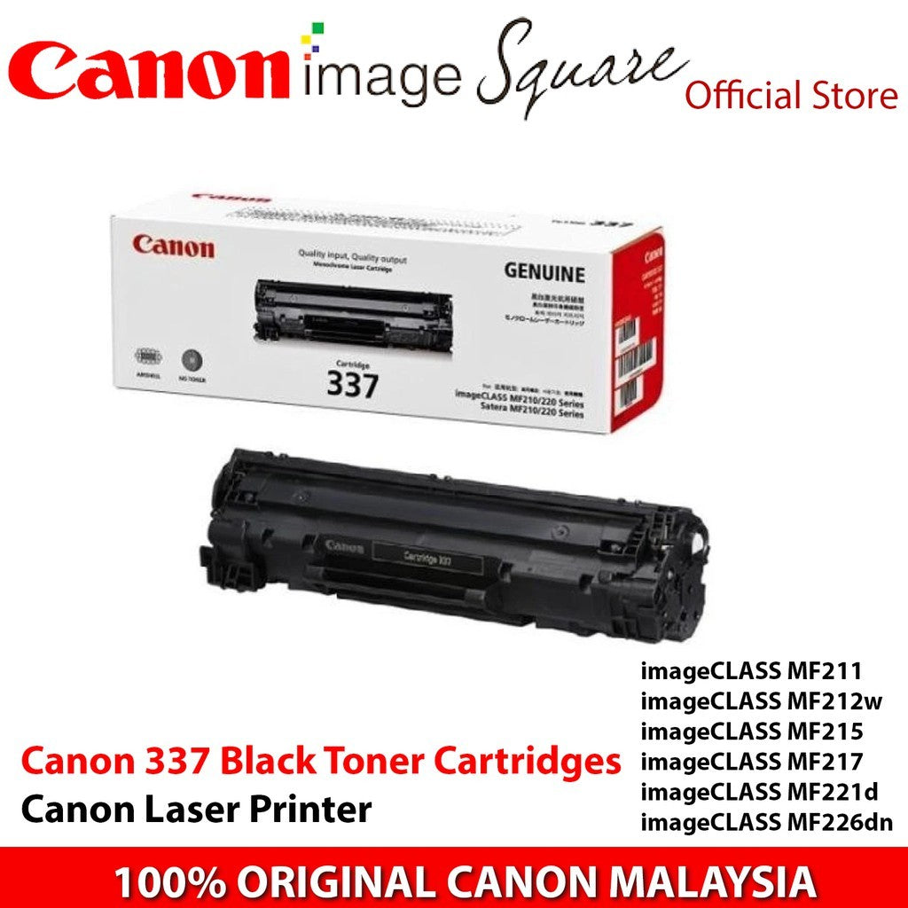 Canon 337 Black Toner Cartridge for MF244dw MF237w MF241d MF246dn MF226dn MF232w MF235