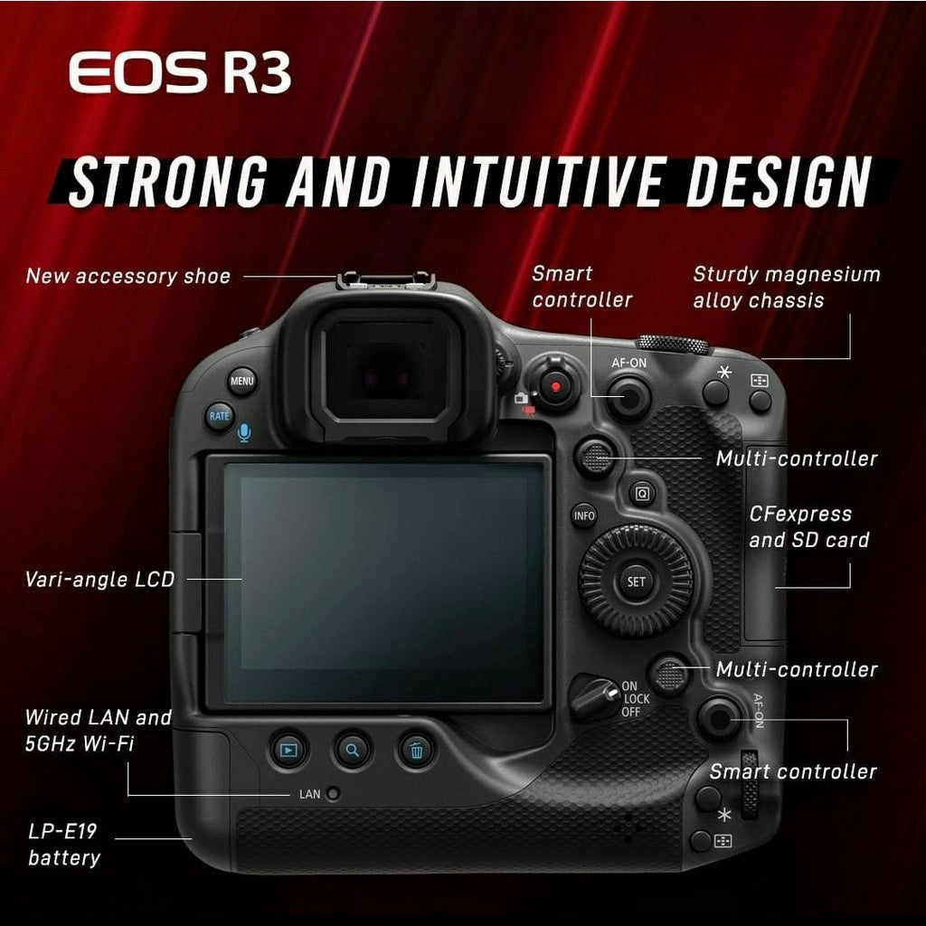 CANON EOS R3 BODY FULL FRAME MIRRIRLESS CAMERA