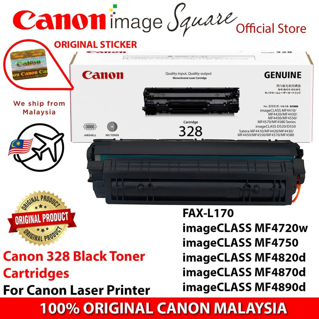 Canon 328 Toner Cartridge BK for MF4410/ 4430/ 4450d/ 4570dn/4870dn/4890dw/ FAX-L170