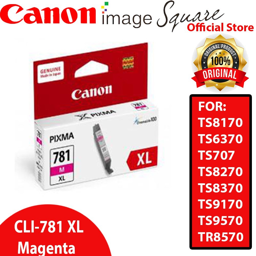 Canon CLI-781 XL (Black/Cyan/Magenta/Yellow/Photo Blue) PGI-780 PGBK XL 780 781XL
