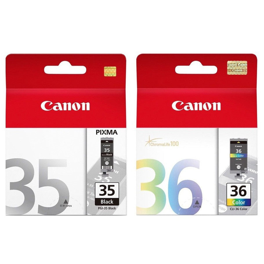 Canon PGI-35 CLI-36 Black / Color Ink Cartridge PGI35 CLI36 PGI 35 CLI 36 For PIXMA TR150