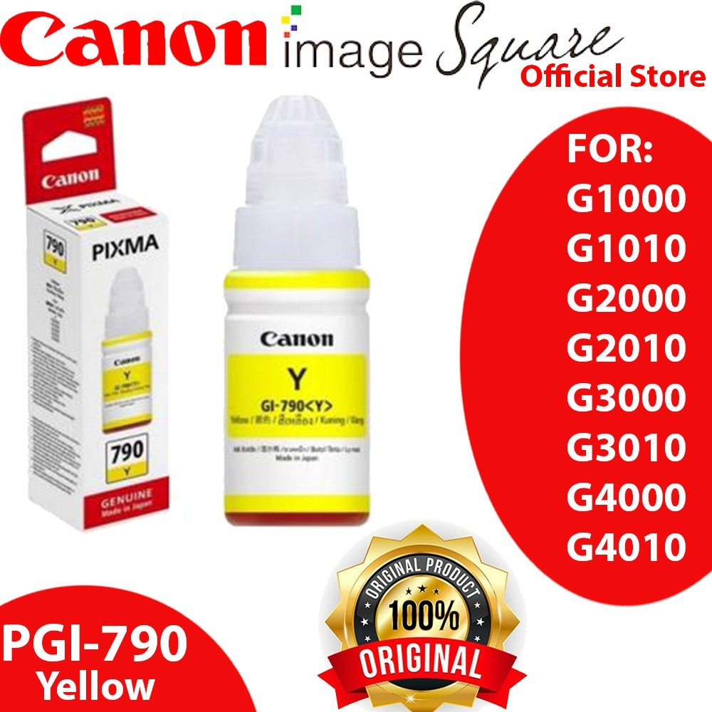 Canon GI-790 [Black /Cyan / Magenta / Yellow] GI-790 Ink For G series Printer