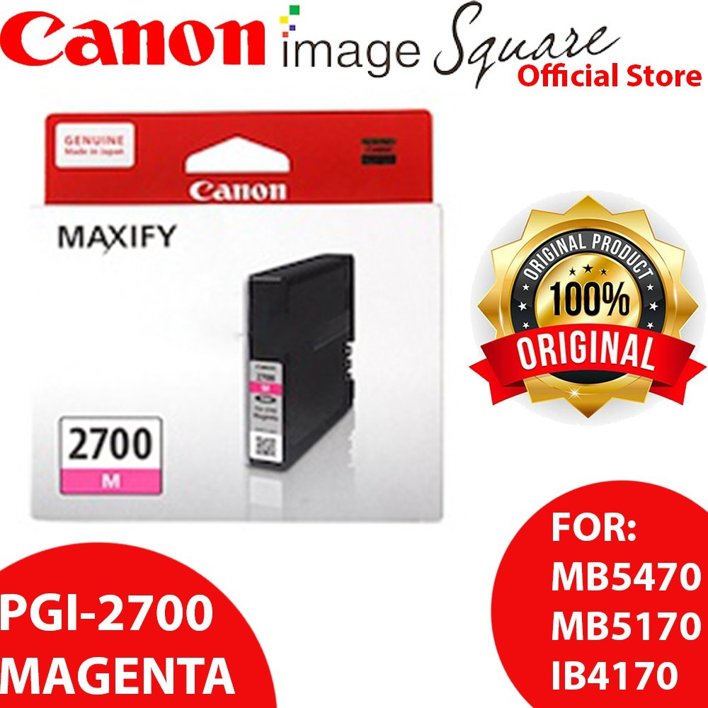 Canon PGI-2700 XL / PGI-2700 (BK/Y/M/C) For MB5470/MB5170/IB4170 PGI-2700XL 2700 INK CATRIDGE