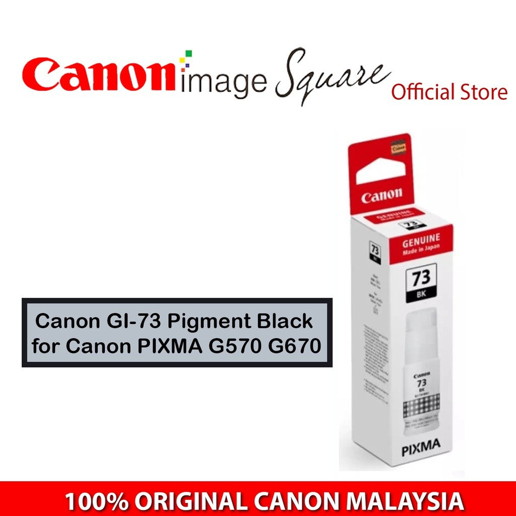 CANON GI-73 INK TANK BOTTLE BLACK CYAN MAGENTA YELLOW GREY RED FOR Printer G570 G670 GI73