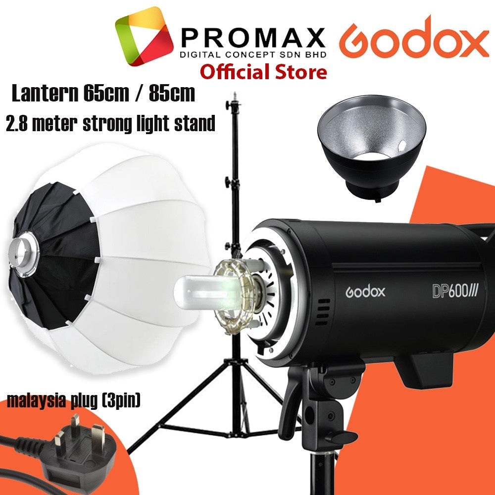 Godox DP600III  lantern 65cm / 85cm + 2.8m stand LED Flash Light for Studio Photography DP600 III