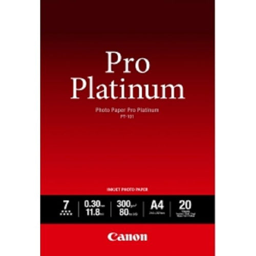 (Ready Stock) Canon PT-101 A4 20 Sheets Pro Platinum Photo GLOSSY Paper