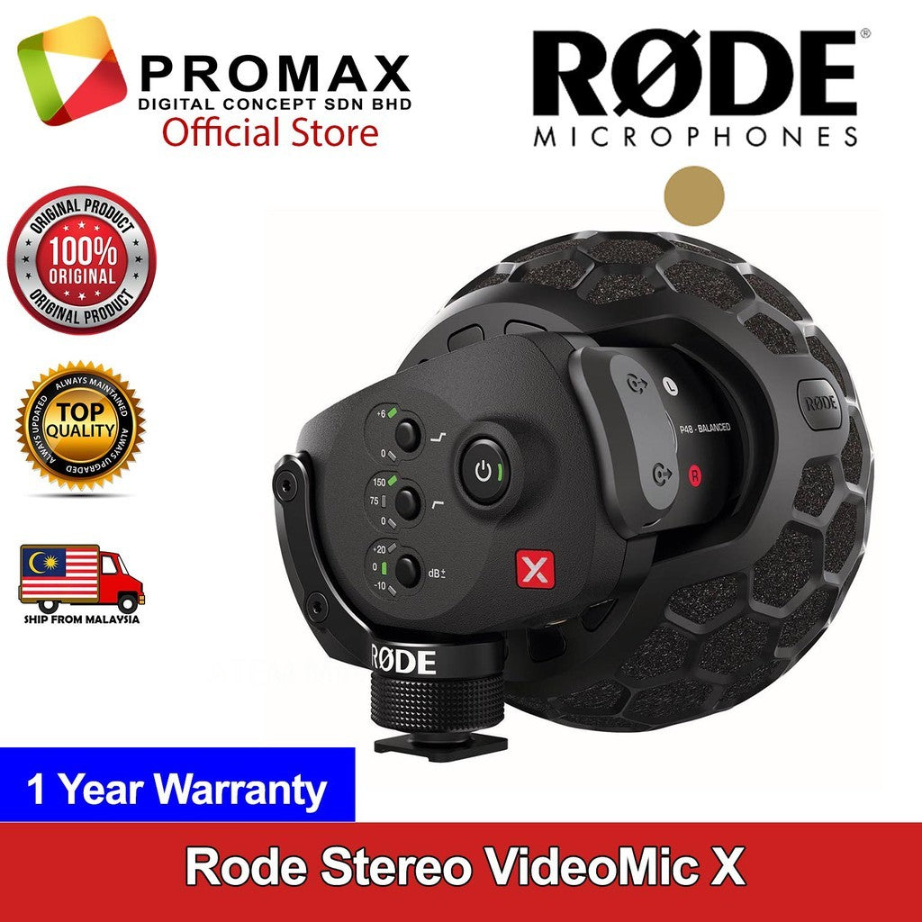 Rode Stereo VideoMic X / SVMX Rode Malaysia 1 Year Warranty