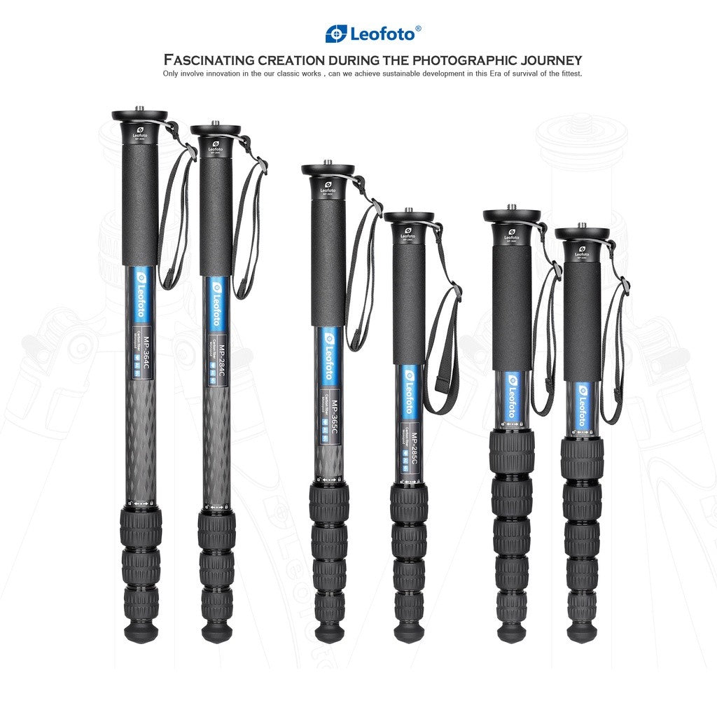 Leofoto MP-284C / MP-285C / MP-326C / MP-364C / MP-365C / MP-366C Carbon Fiber Monopod