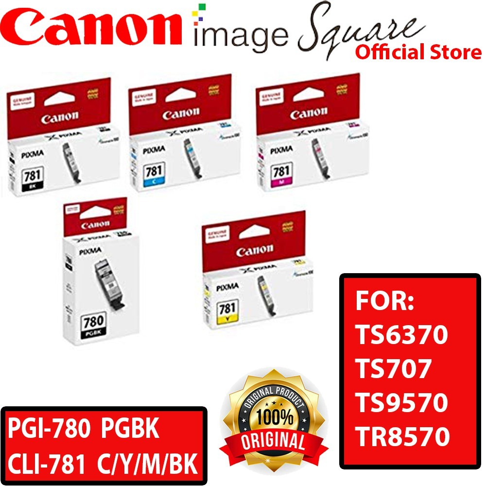 Canon CLI-781 INK (Black/Cyan/Magenta/Yellow/Photo Blue) PGI-780 PGBK INK