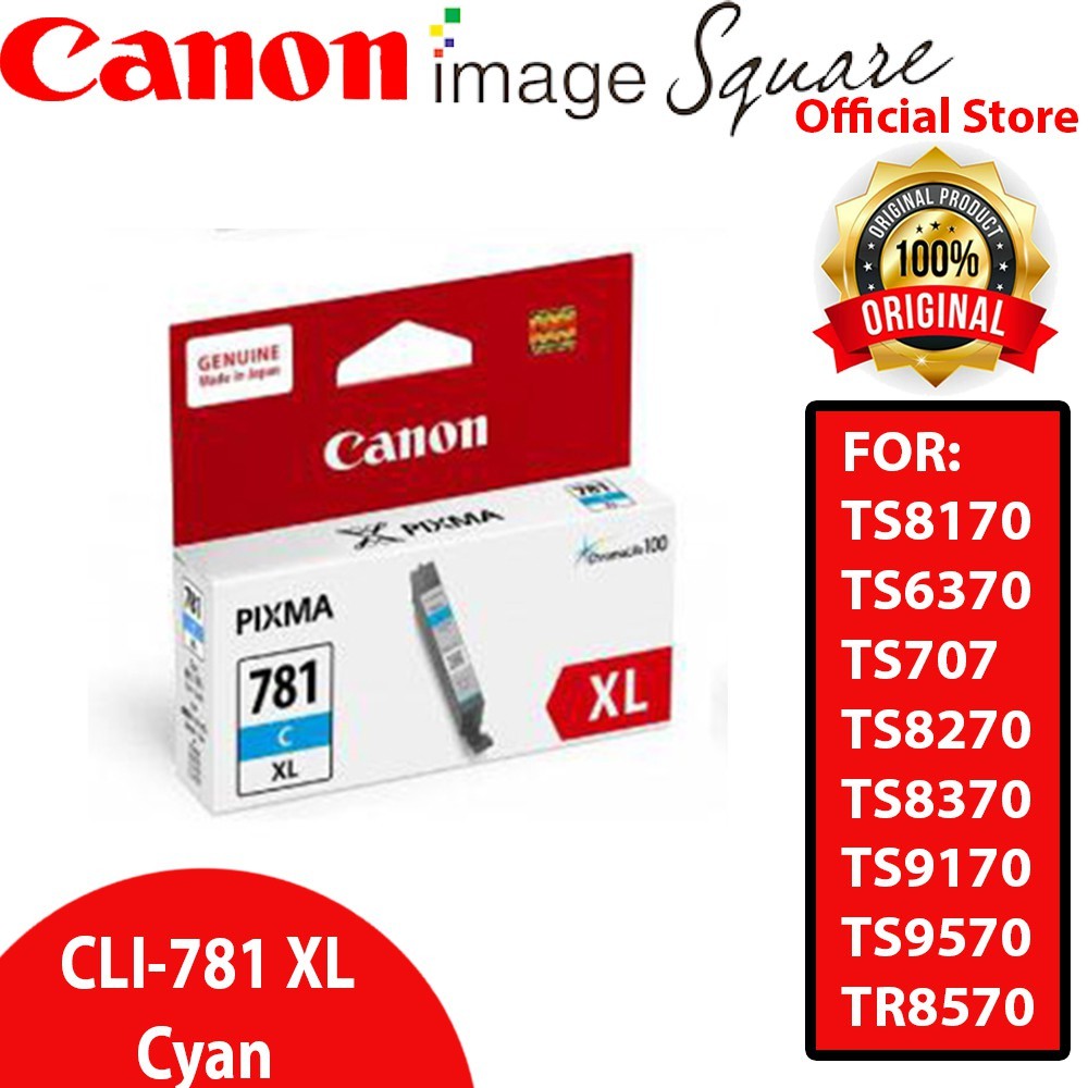 Canon CLI-781 XL (Black/Cyan/Magenta/Yellow/Photo Blue) PGI-780 PGBK XL 780 781XL