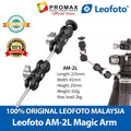 Leofoto AM-2L Magic Arm Multi-Purpose Tripod Accessory Mount 1/4" for Small Lighting / Monitor / Action Camera / Phones