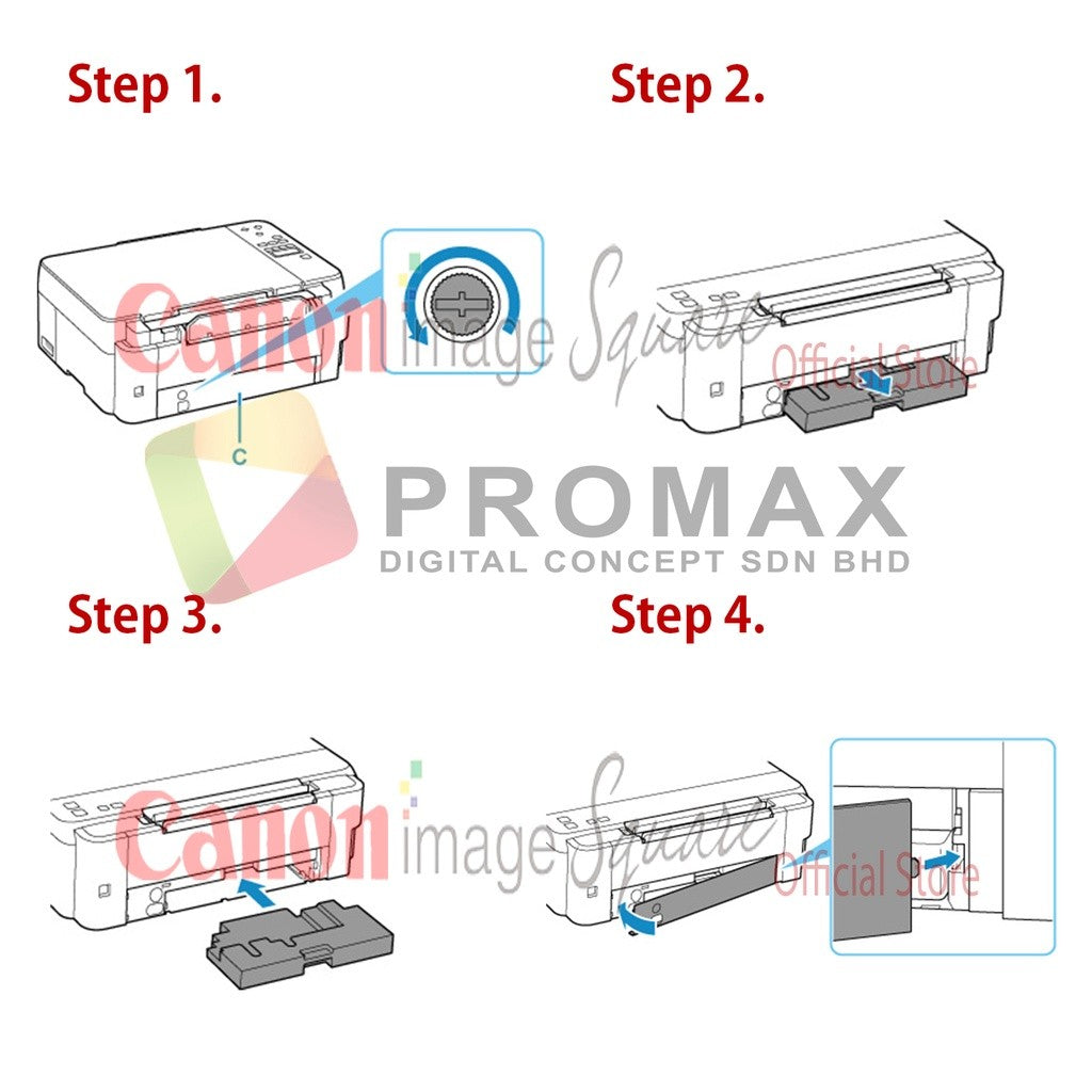 Canon MC-G02 / MC-G01 Maintenance Cartridge Printer G1020 G2020 G3020 G3060 G570 G670 GX6070 GX7070