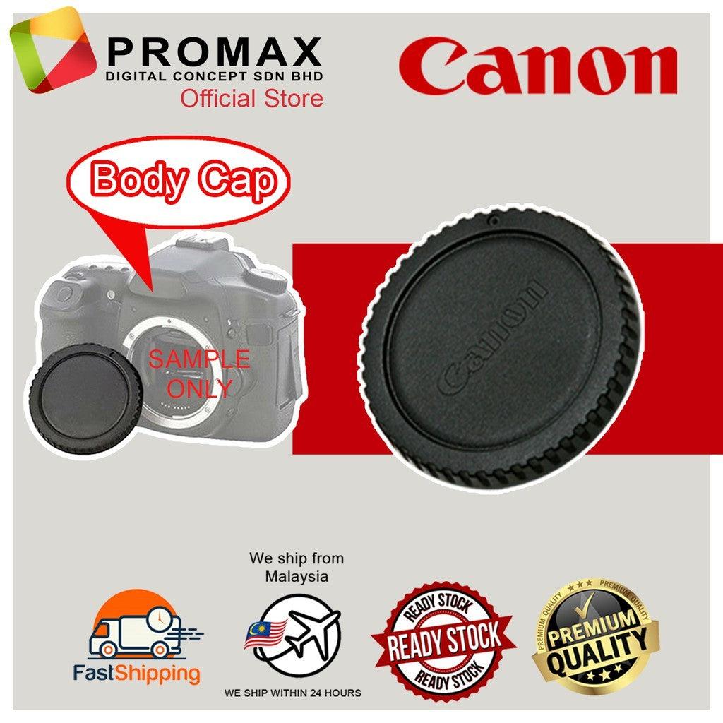 [Ready Stock] Camera SLR Mirorless Body Cap & Rear Lens Cap Cover Set for Canon Nikon Sony Fujifilm Olympus Micro 4/3 FT