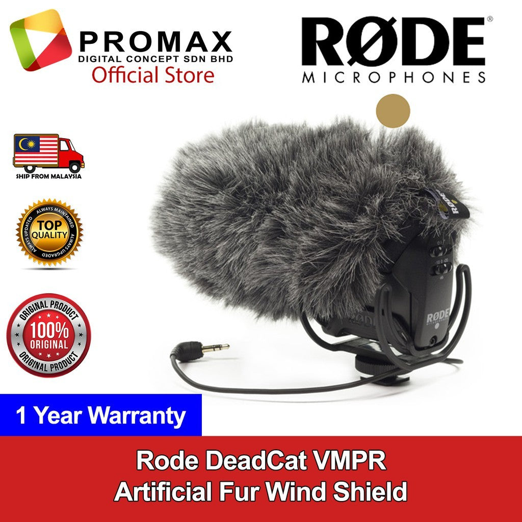 Rode DeadCat VMPR Artificial Fur Wind Shield 1 Year Warranty