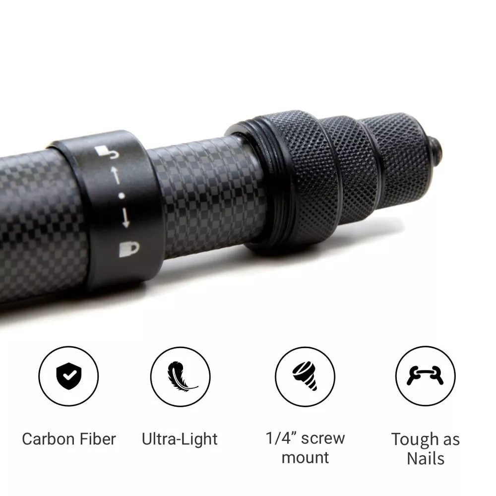 TELESIN 3M / 1.5M Ultra Long Light Carbon Fiber Invisible Selfie Stick Pole For Insta360 ONE X2 X3 R GoPro Action Camera