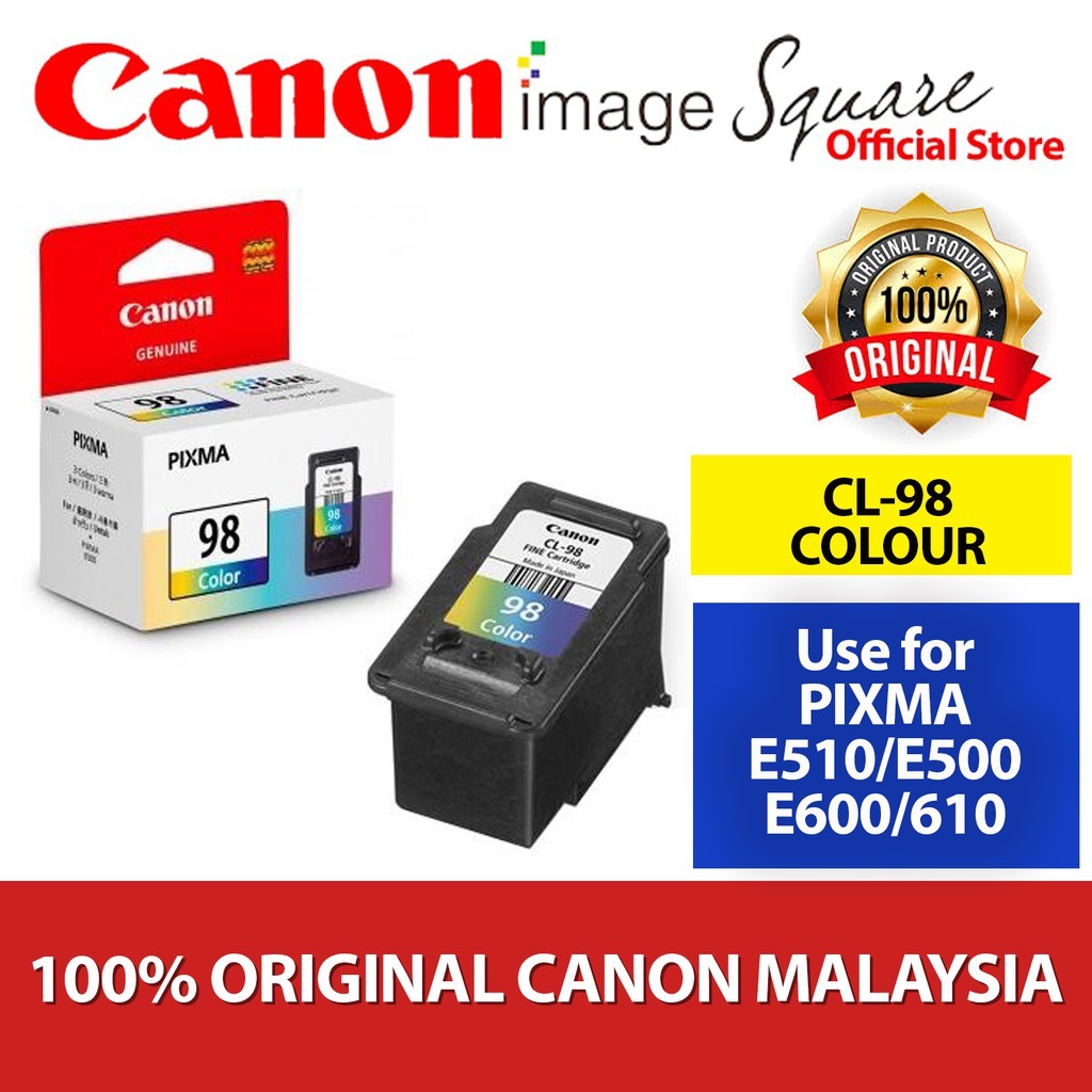 CANON PG-88 Black PG88 / CL-98 Colour CL98 Printer Ink Cartridge Canon Malaysia