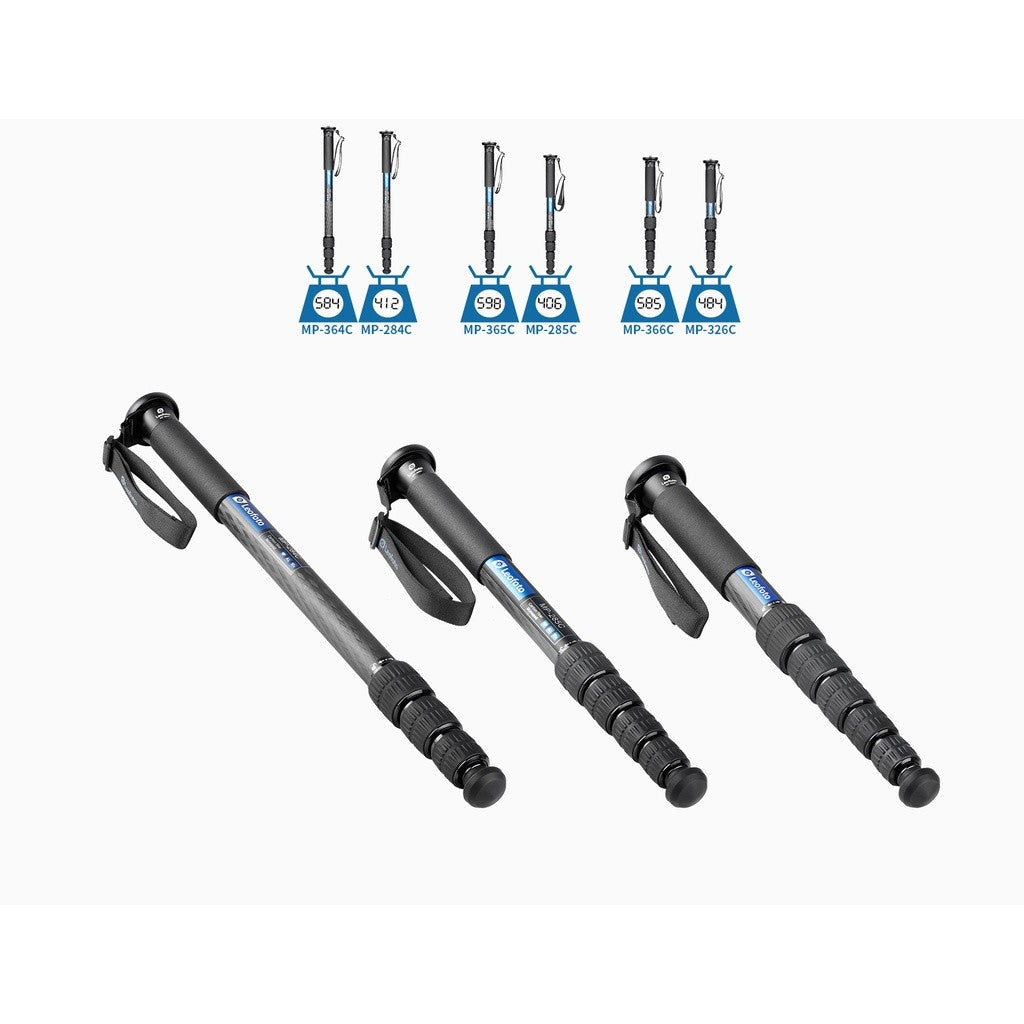 Leofoto MP-284C / MP-285C / MP-326C / MP-364C / MP-365C / MP-366C Carbon Fiber Monopod