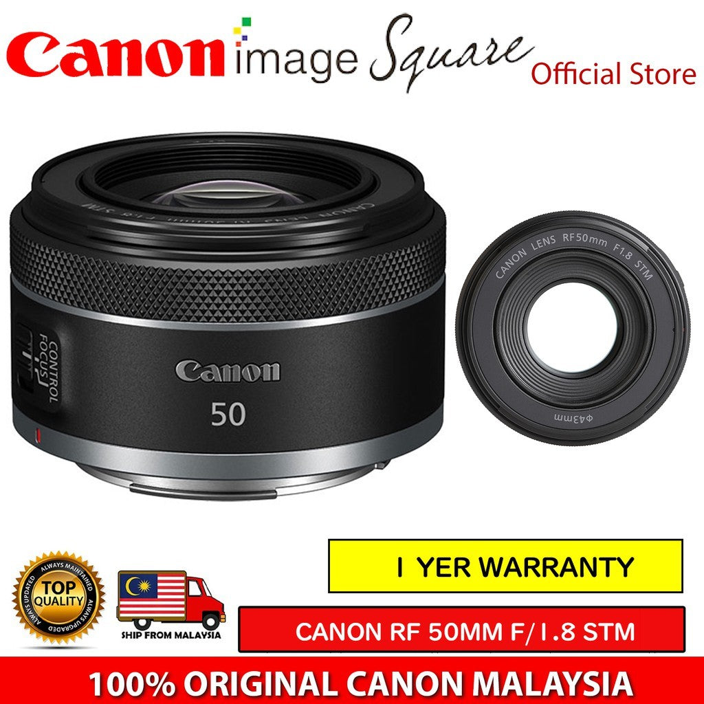 CANON RF50mm f1.8 STM Lens RF 50mm - 1 year warranty