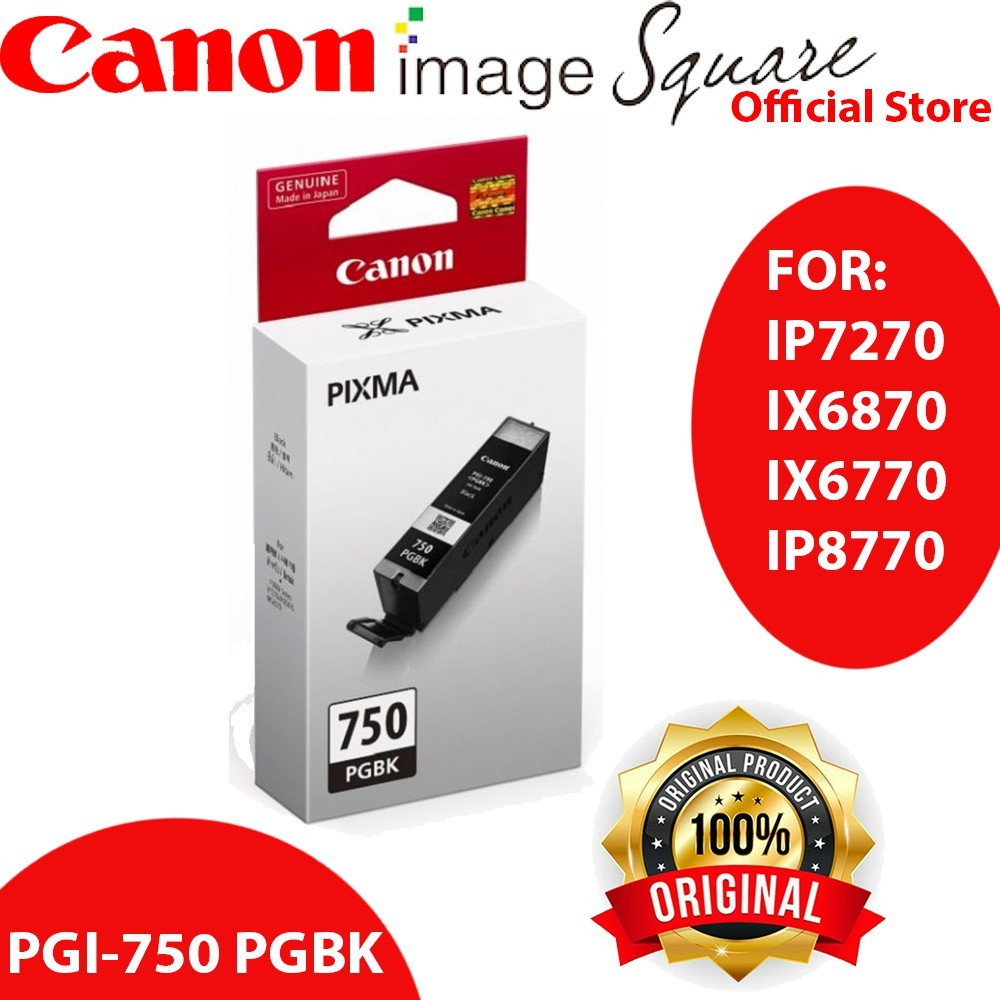 Canon CLI-751 INK (Cyan/Magenta/Yellow/Black) PGI-750 PGBK INK  750 751 (Canon Malaysia)