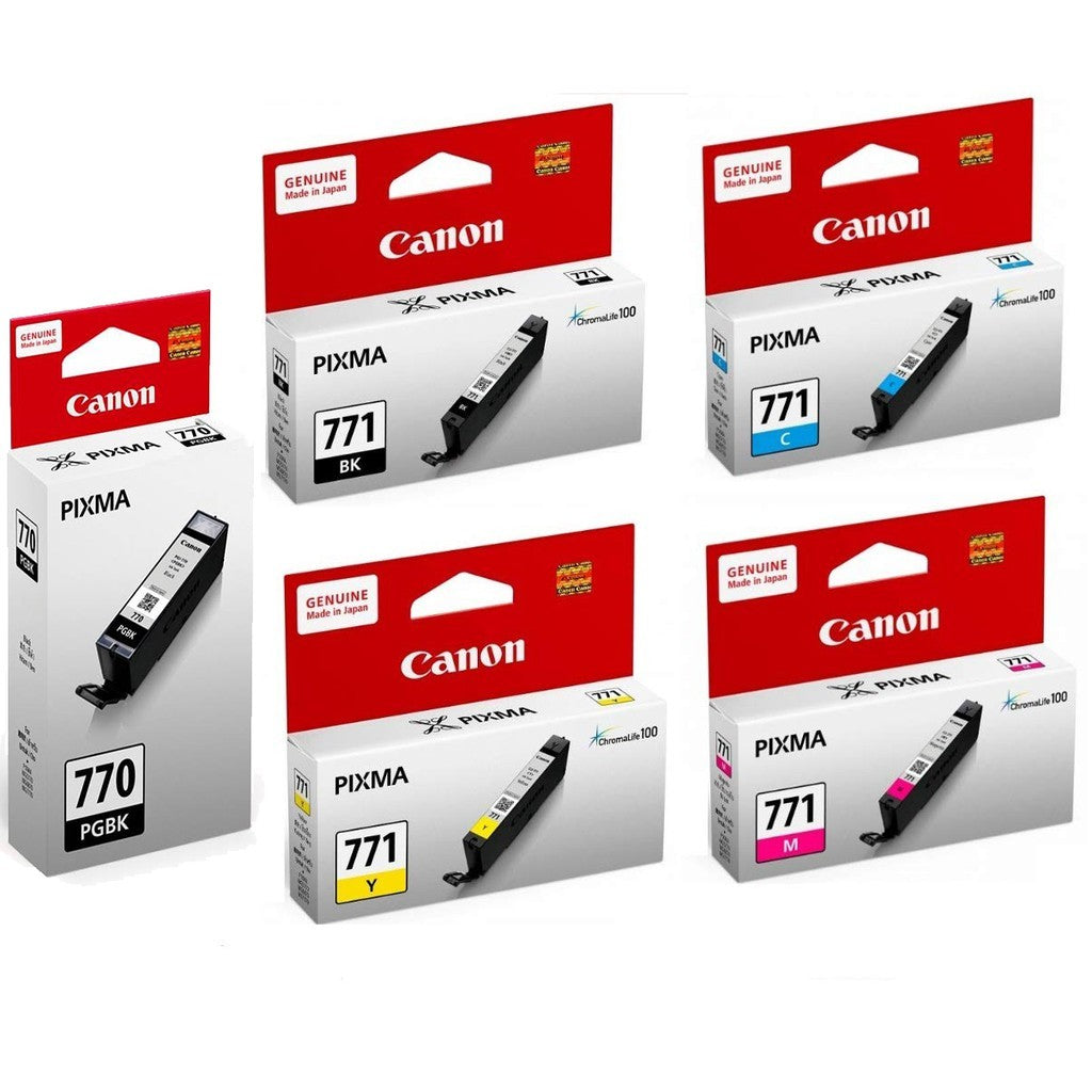 CANON CLI-771 CLI-771XL INK (C/Y/M/BK) PGI-770 PGBK PGI-770XL XL PGBK INK