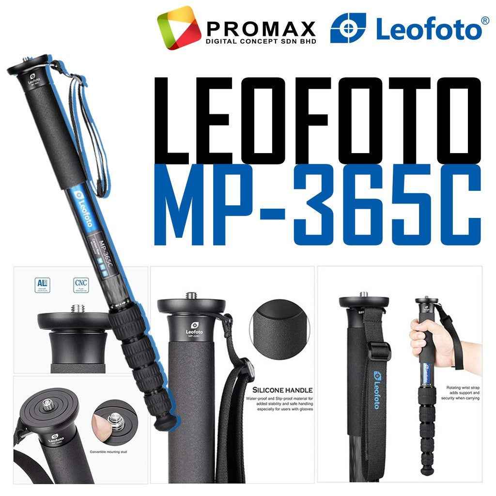 Leofoto MP-284C / MP-285C / MP-326C / MP-364C / MP-365C / MP-366C Carbon Fiber Monopod