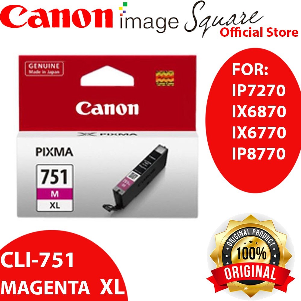 Canon CLI-751XL INK (Cyan/Magenta/Yellow/Black) PGI-750 XL PGBK 750 751 751XL 750XL COMBO