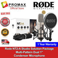 Rode NT2-A Studio Solution Package Multi-Pattern Dual 1" Condenser Microphone Rode Malaysia 1Year Warranty