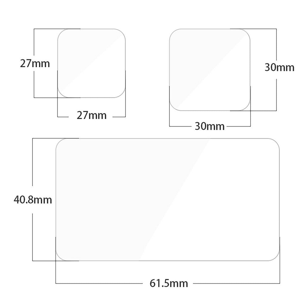 Telesin 9H GoPro Hero 9 10 11 12 Tempered Glass Lens / LCD Display Front Rear Lens Screen Protector