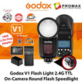 Godox V1 V1C CANON Flash Speedlight Round TTL Li-ion Battery AK-R1 VB26 X2T Trigger Accessory Kit