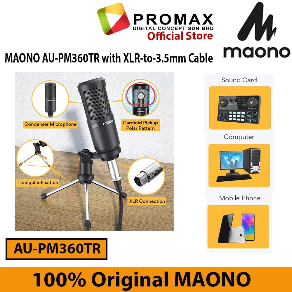 RM20 CASHBACK! Maonocaster AU-HD300T / AU-PM422 / AU-PM461 / AU-360TR Microphone Maonocaster