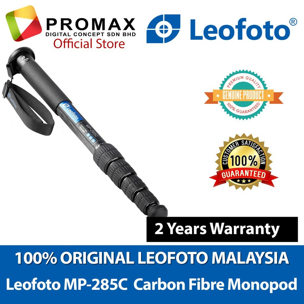 Leofoto MP-285C Carbon Fiber Monopod for ( DSLR / Mirrorless / Camcorder ) Leofoto 2 Years Warranty