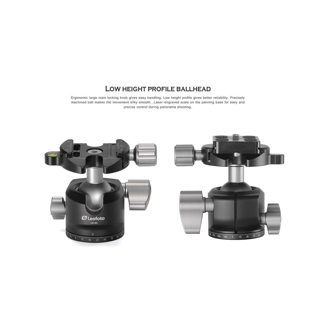 Leofoto LH-30+BPL-50 Ball Head for Tripod ( DLSR/Mirrorless/Camcorder ) Leofoto 10 Years Warranty Malaysia
