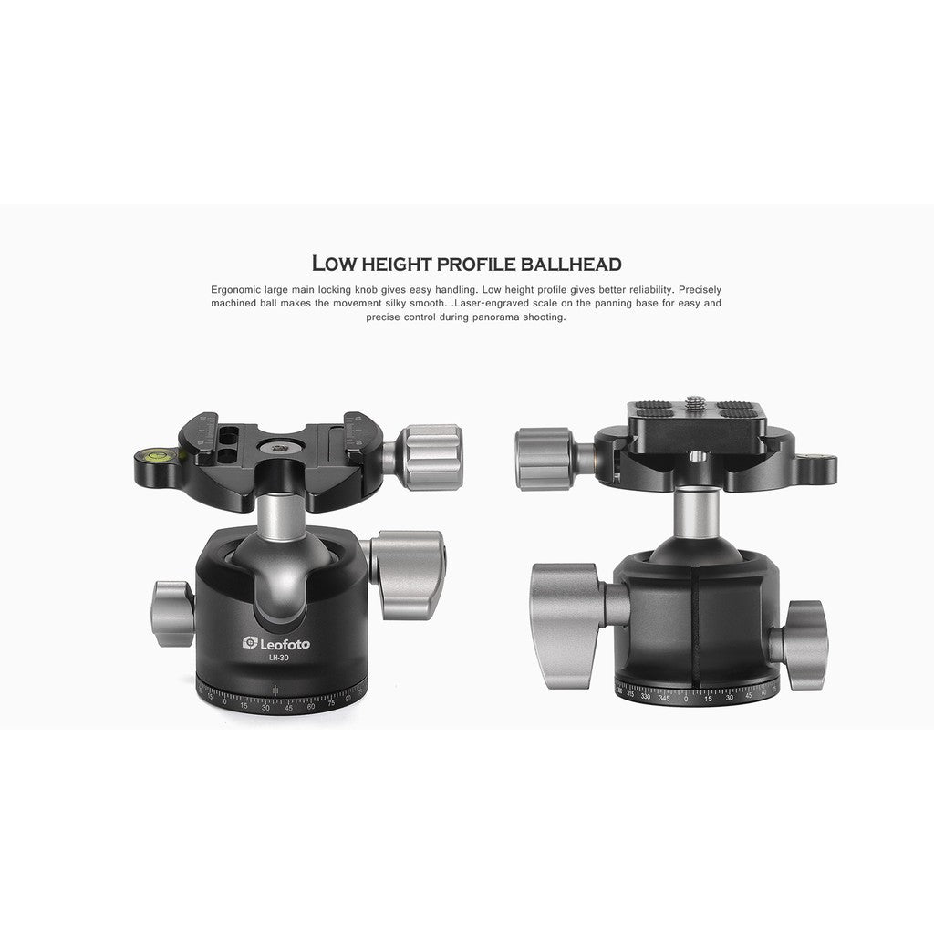 Leofoto LS-284C + LH-30 Ranger Series Carbon Fiber Tripod with LH-30 Ball Head Kit LS284C