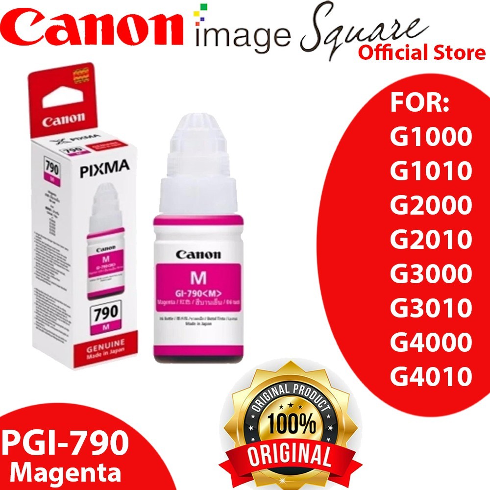 Canon GI-790 [Black /Cyan / Magenta / Yellow] GI-790 Ink For G series Printer