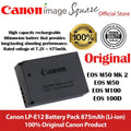 Canon LP-E12 battery pack LPE12 (M100, M200, M50, M, M2, M10, EOS 100D)