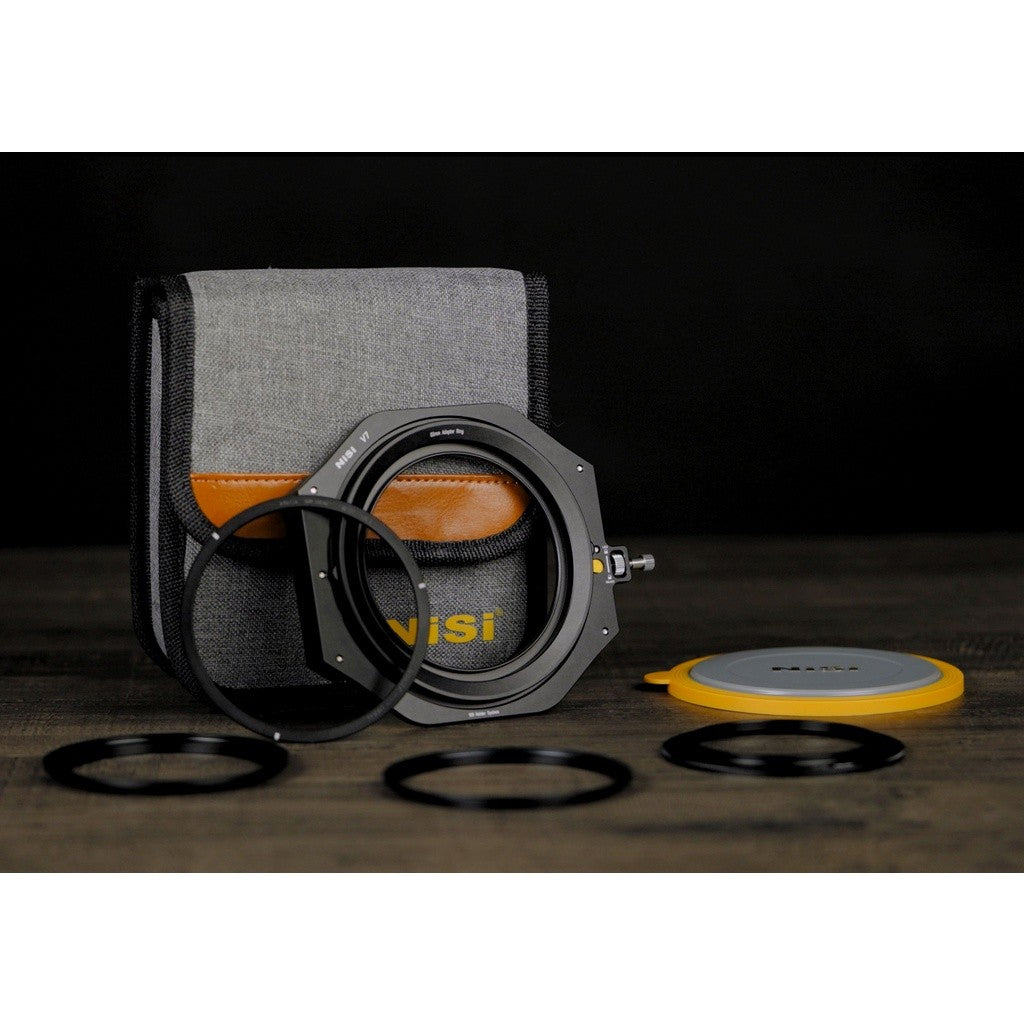 NiSi V7 100mm Filter Holder Kit with True Color NC CPL Landscape Polarizer and Lens Cap Set