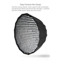 Ship 24 Hour Godox Portable P120H 120CM Deep Parabolic Honeycomb Grid Softbox Bowens Mount Studio