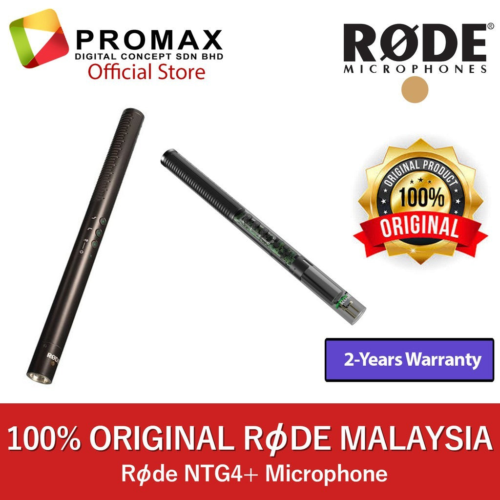 Rode NTG4+ / NTG 4+ Shotgun Condenser Microphone NTG-4+