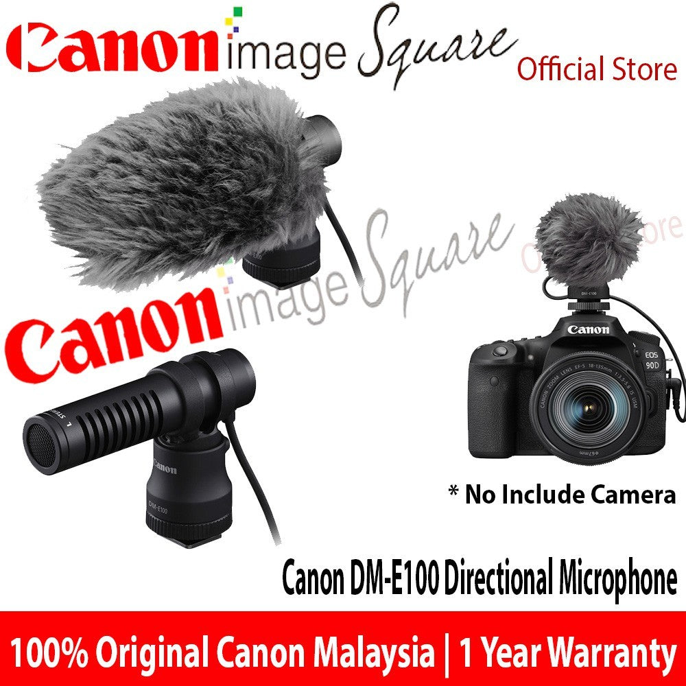 Canon DM-E100 Directional Microphone with windscreen