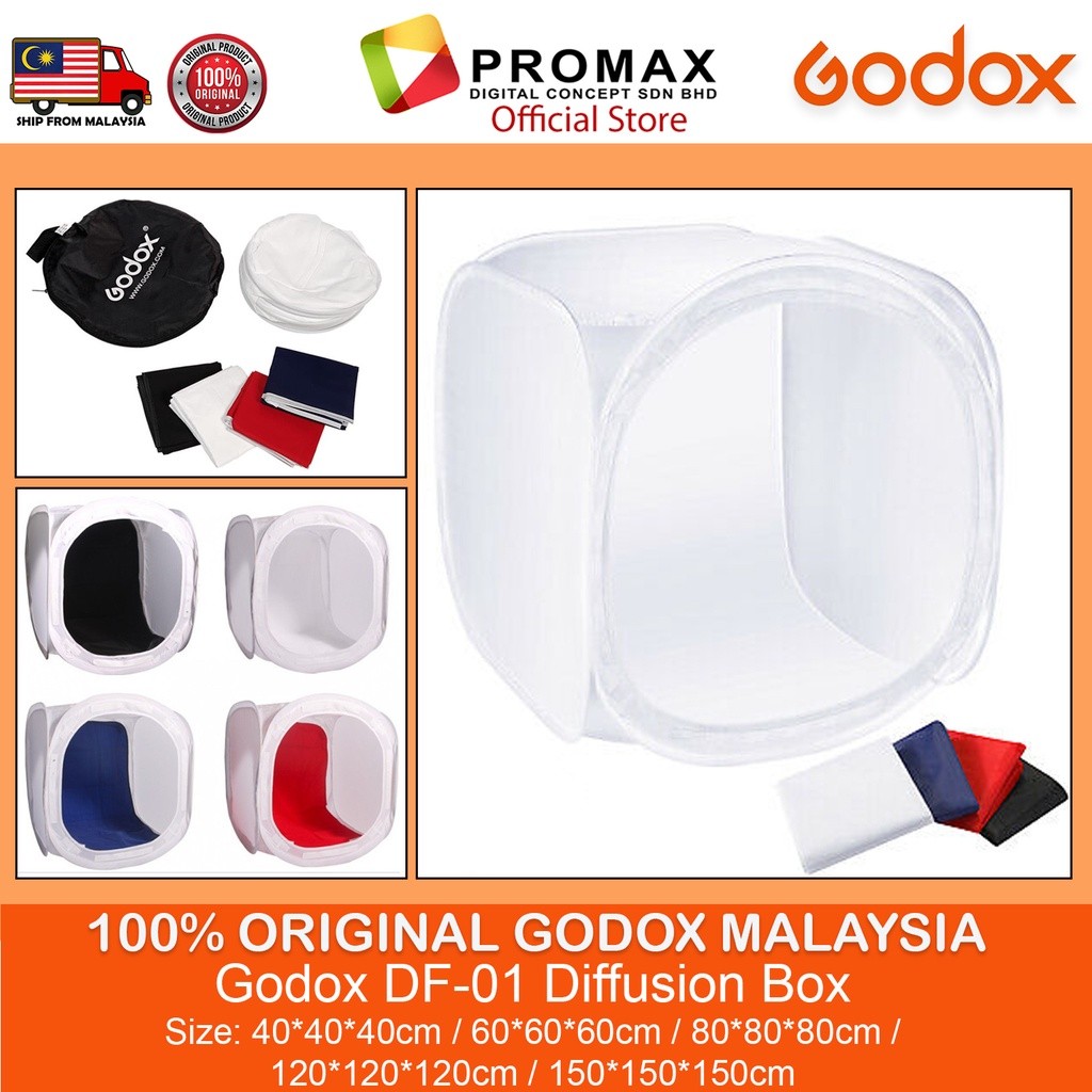 Godox DF-01 40x40cm 60x60cm 80x80cm 90X90cm 120x120cm 150x150cm Diffusion Box for Photography PRODUCT LIGHT TENT