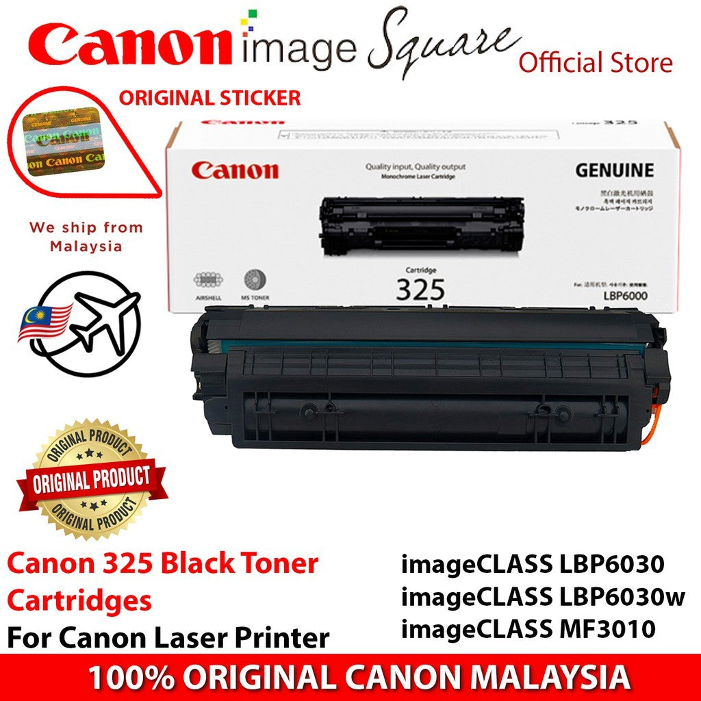 Canon 325 Toner Cartridge BLACK for imageCLASS LBP6030 / LBP6030w imageCLASS MF3010