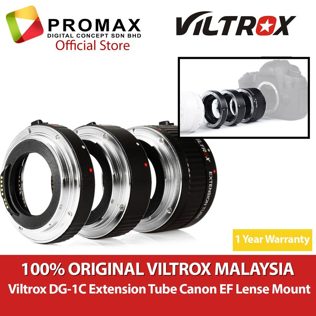 VILTROX DG-C Automatic Extension Tube Set Canon camera 100% 1 Yr Warranty