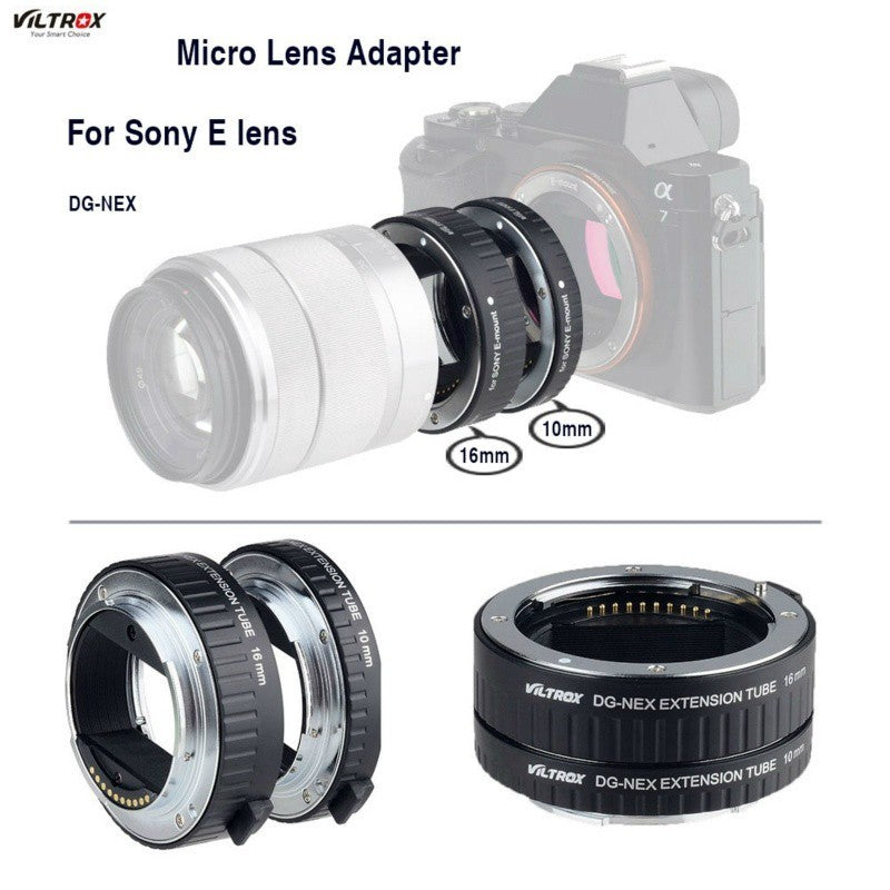 Viltrox DG-NEX Automatic Extension Tube Set Sony NEX mirrorless camera 1 Yr Warranty Viltrox Malaysia