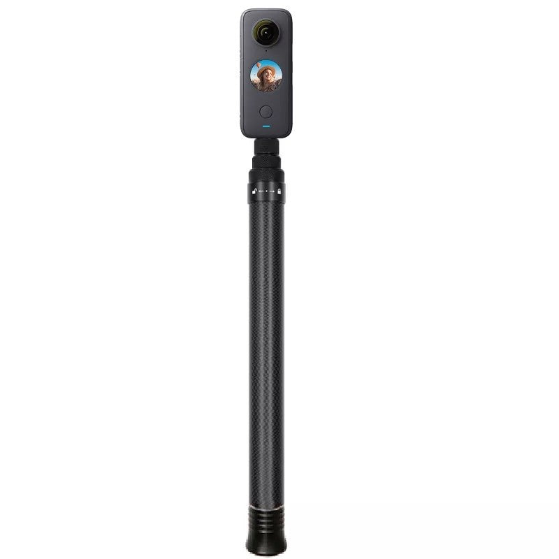 TELESIN 3M / 1.5M Ultra Long Light Carbon Fiber Invisible Selfie Stick Pole For Insta360 ONE X2 X3 R GoPro Action Camera
