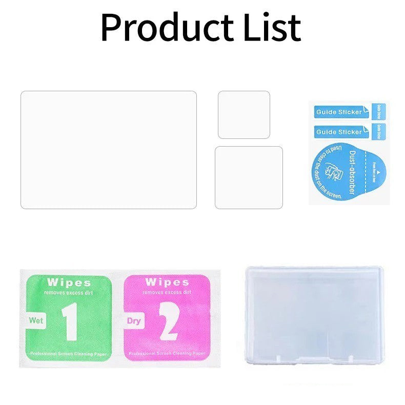 Telesin 9H GoPro Hero 9 10 11 12 Tempered Glass Lens / LCD Display Front Rear Lens Screen Protector