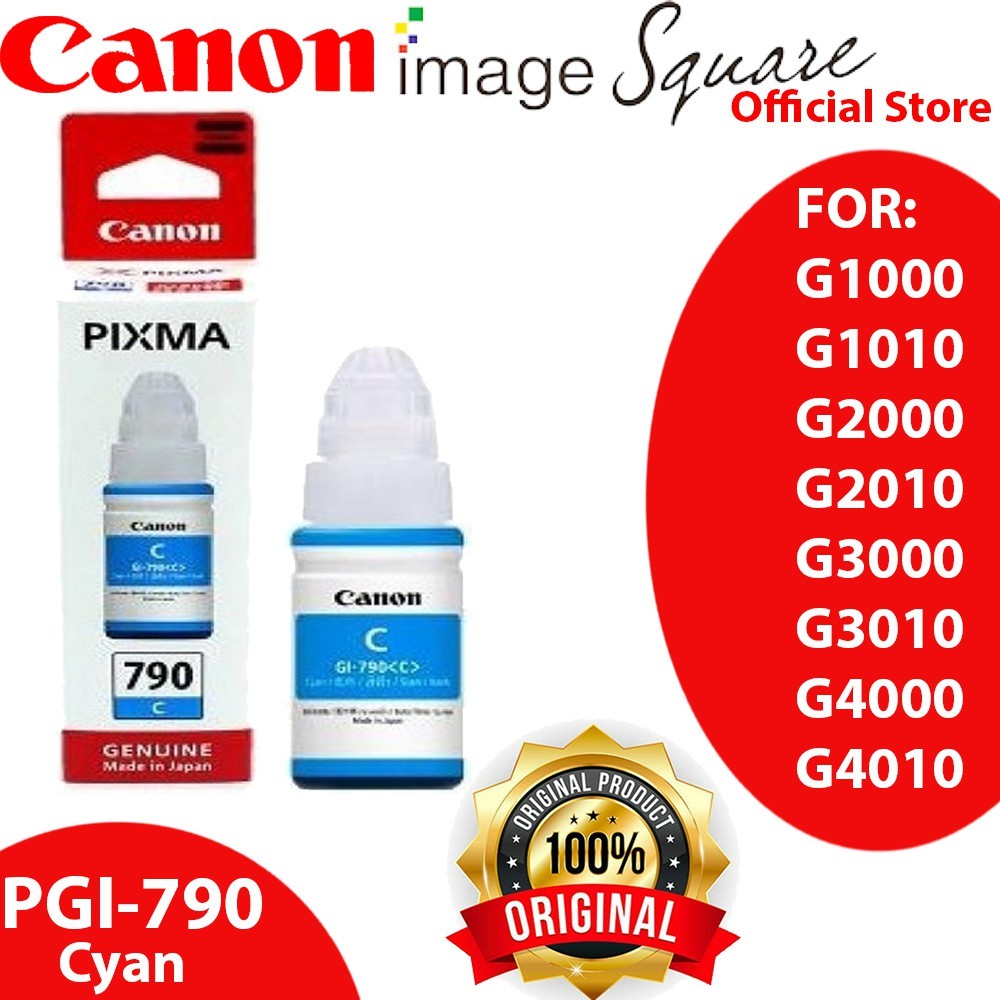 Canon GI-790 [Black /Cyan / Magenta / Yellow] GI-790 Ink For G series Printer