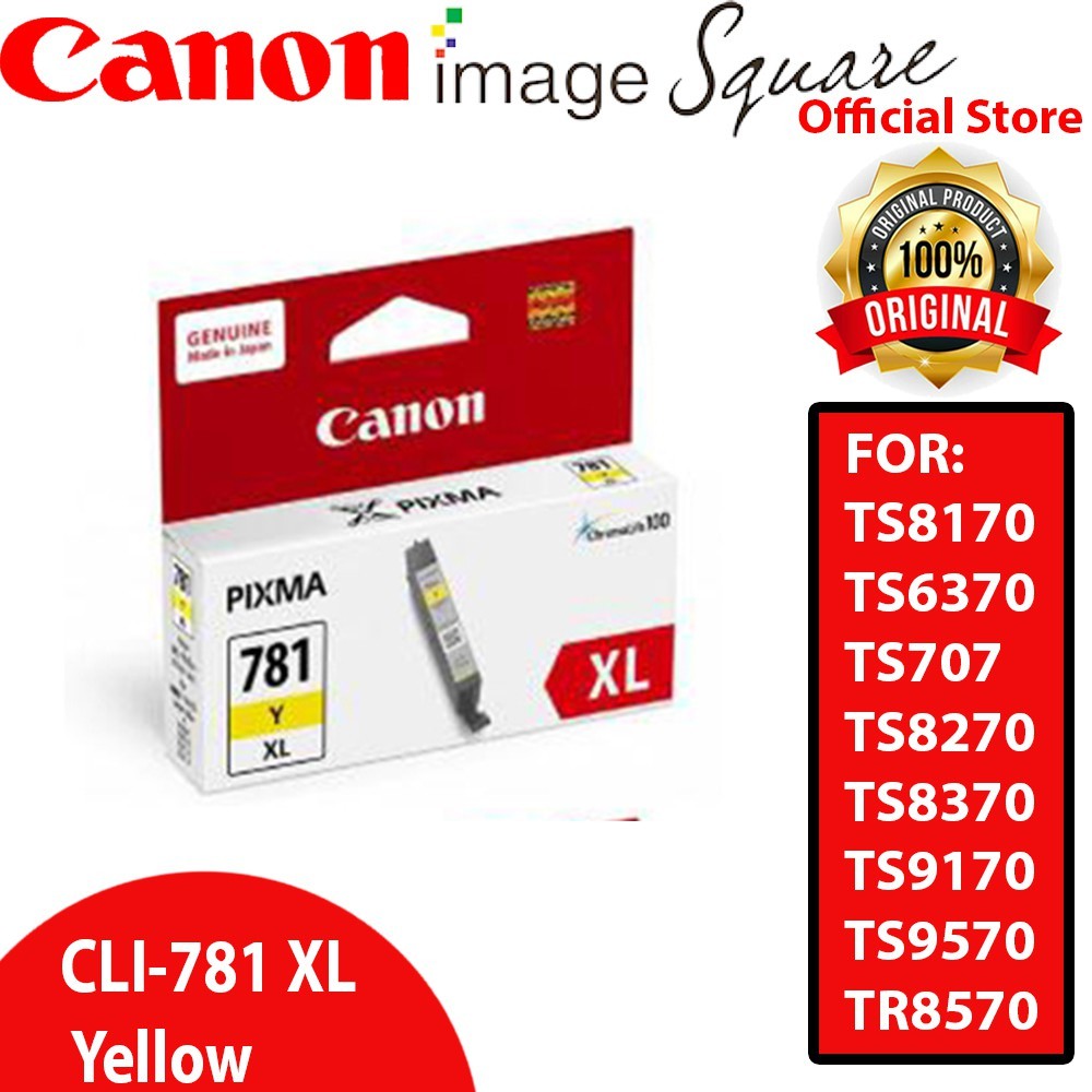 Canon CLI-781 XL (Black/Cyan/Magenta/Yellow/Photo Blue) PGI-780 PGBK XL 780 781XL