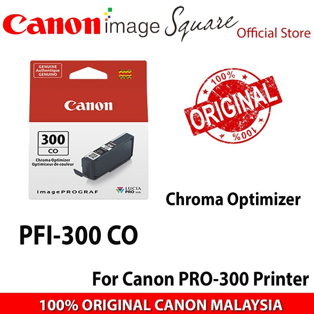 Canon PFI-300 Ink Cartridges ( MBK/PBK/C/Y/M/PM/PC/GY/CO/RD )For Canon PIXMA PRO 300 PRO300
