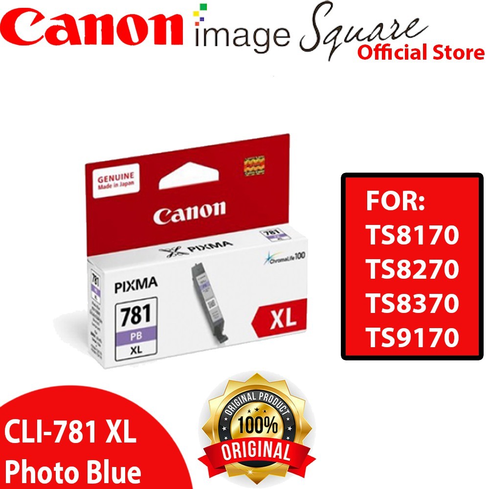 Canon CLI-781 XL (Black/Cyan/Magenta/Yellow/Photo Blue) PGI-780 PGBK XL 780 781XL